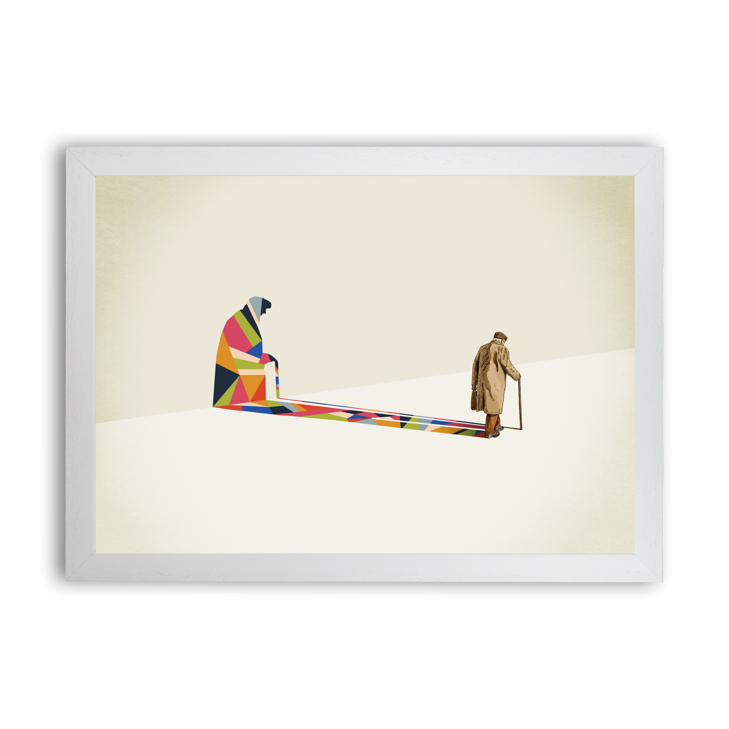 Walking Shadow Old Man by Jason Ratliff