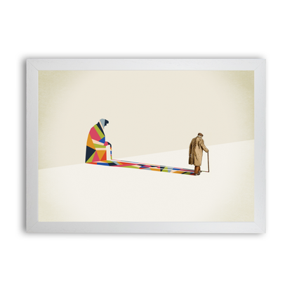 Walking Shadow Old Man by Jason Ratliff