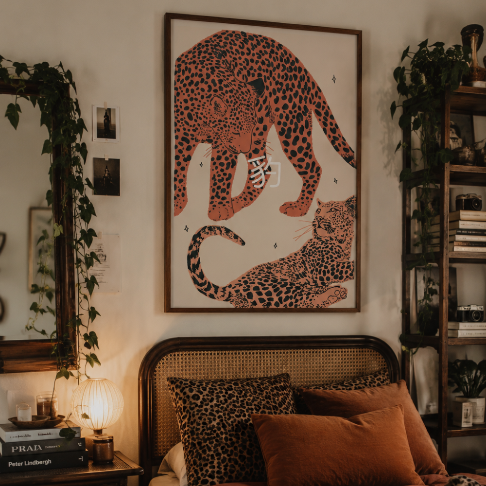 Leopards Art Print by Lucy Michelle