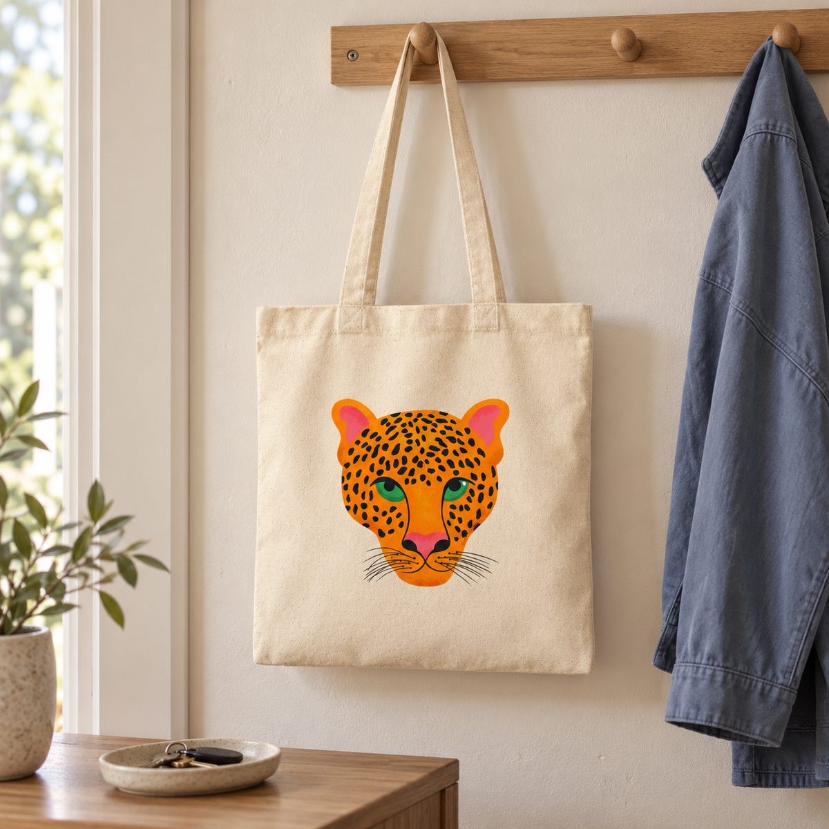 Leopard - Tote Bag by Carrie Cantwell