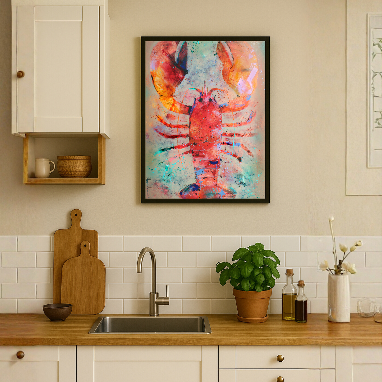 Arty Lobster 1 by STUDIO PAINT-ING