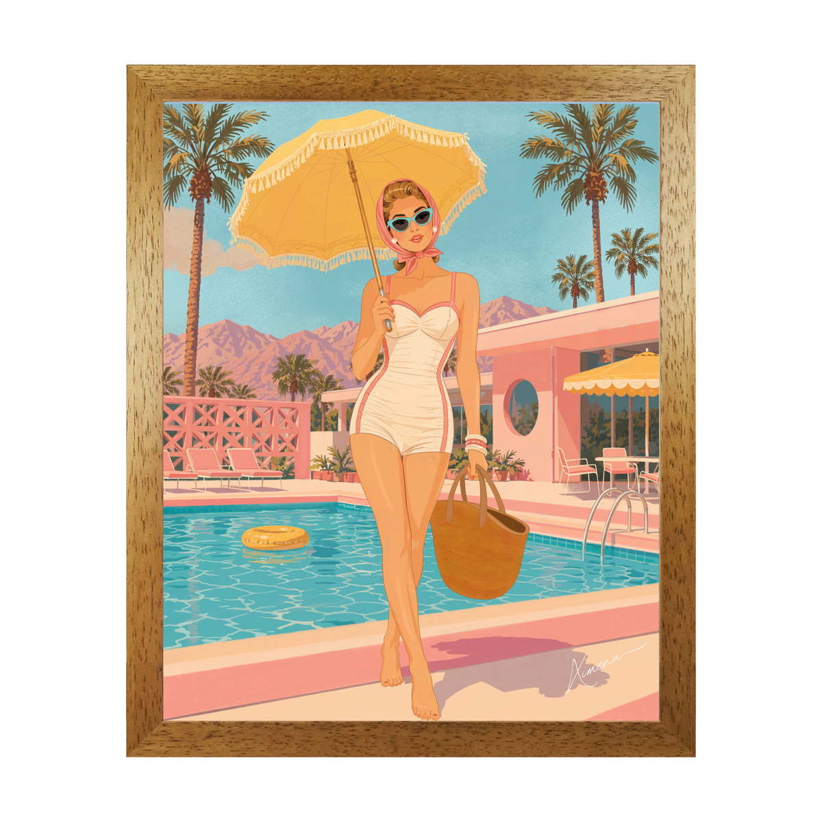 Retro Summer Palm Springs by Ximena Ballantyne
