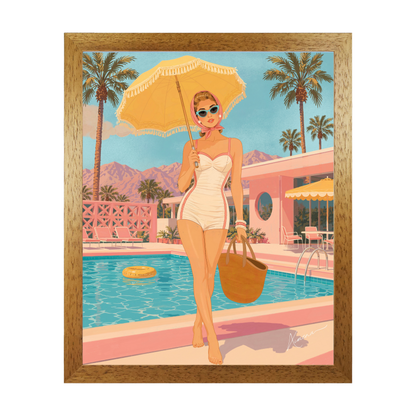 Retro Summer Palm Springs by Ximena Ballantyne