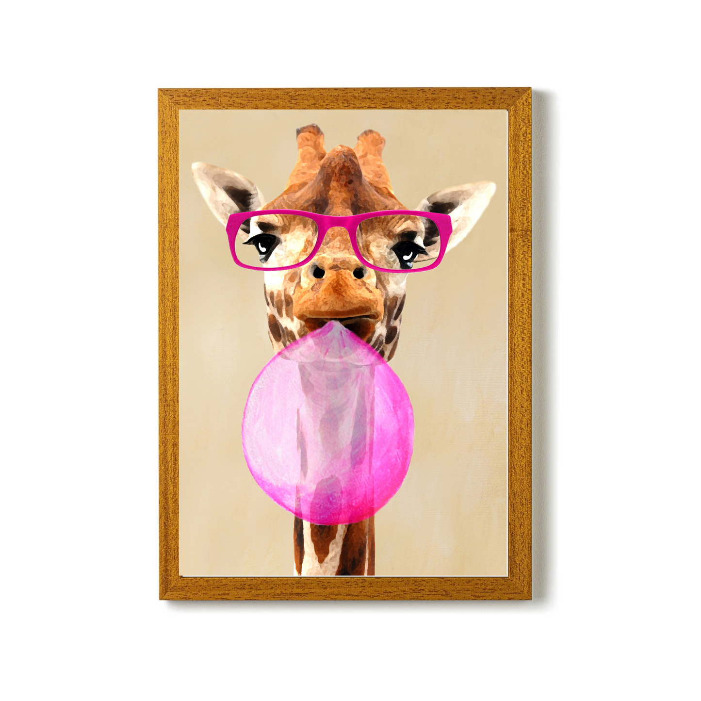 Clever Giraffe With Bubblegum by Coco Deparis