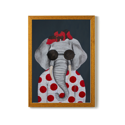 Vintage Elephant Woman by Coco Deparis