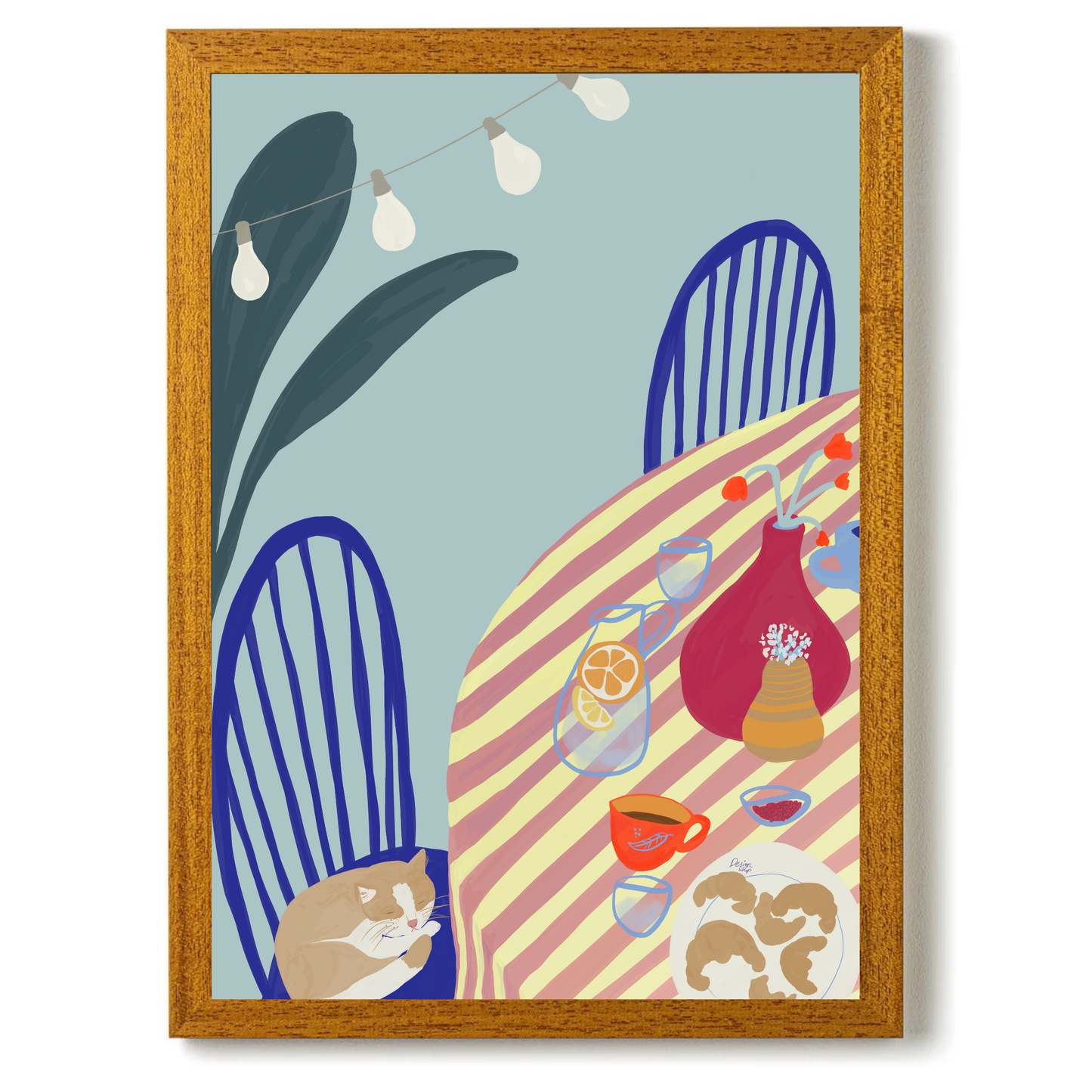 Outdoor Breakfast by Alix Campbell Art