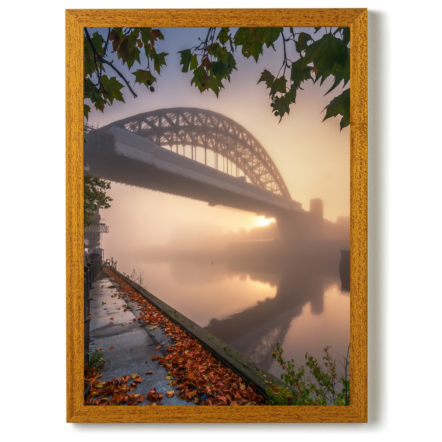 A Misty Autumn Scene on Newcastle Quayside by Steven Robinson