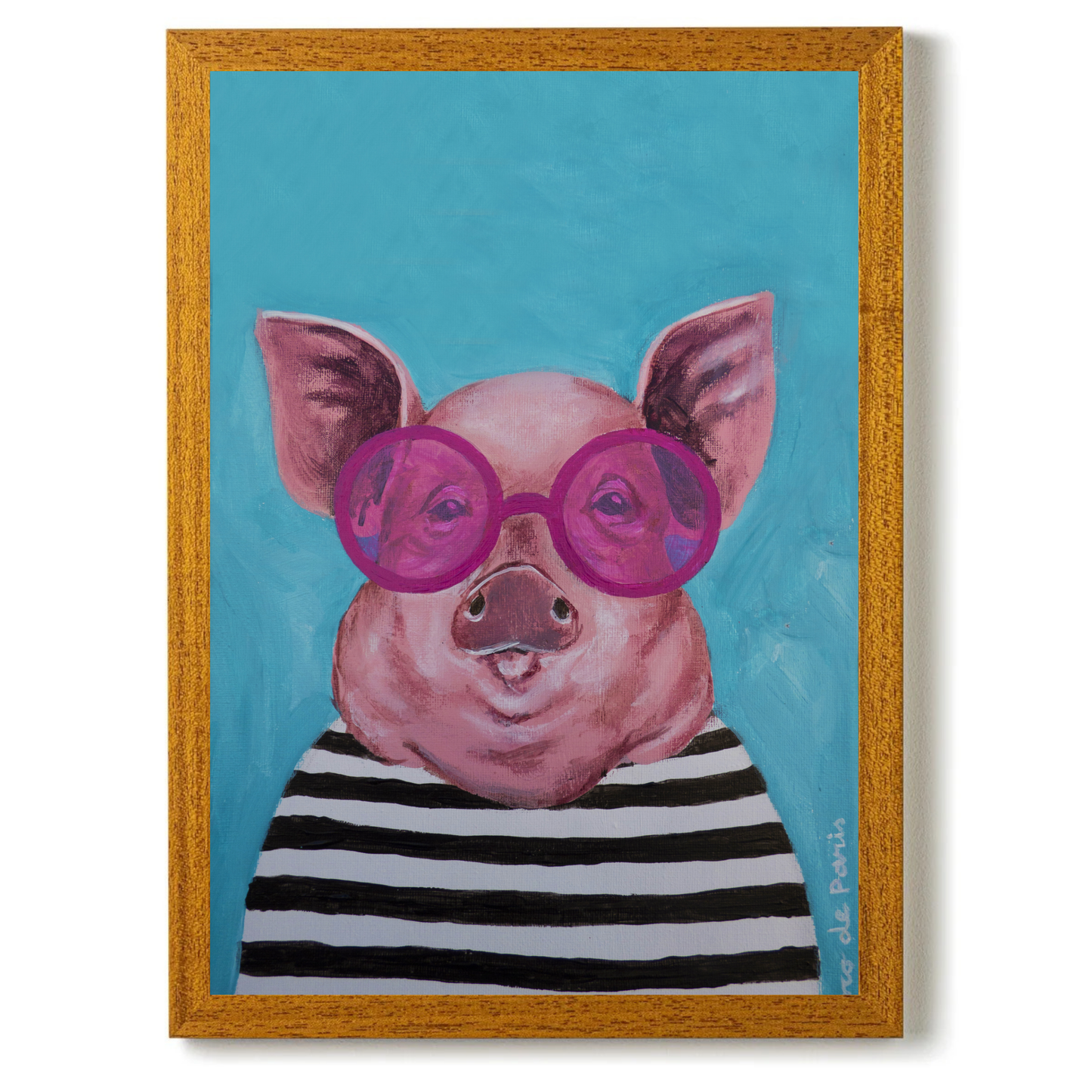 Stripy Pig by Coco Deparis