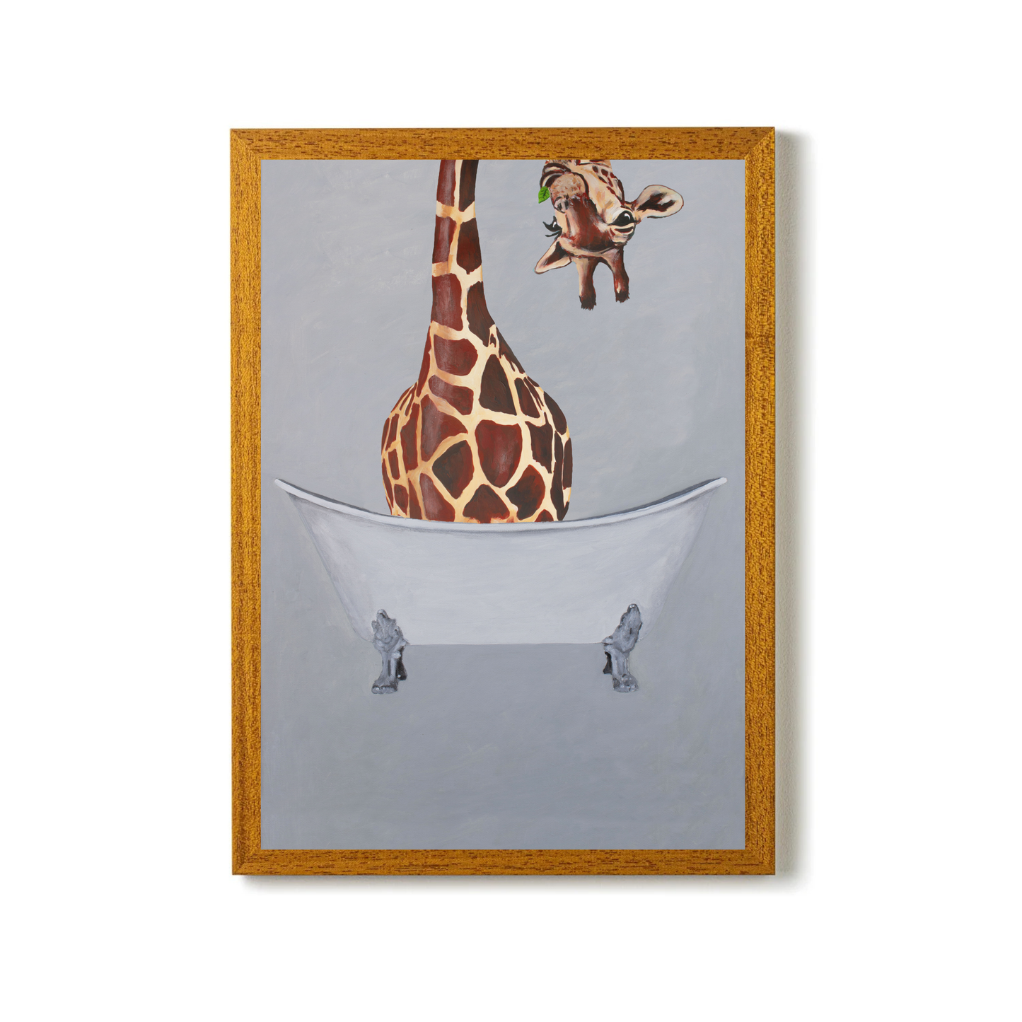 Giraffe in Bathtub by Coco Deparis
