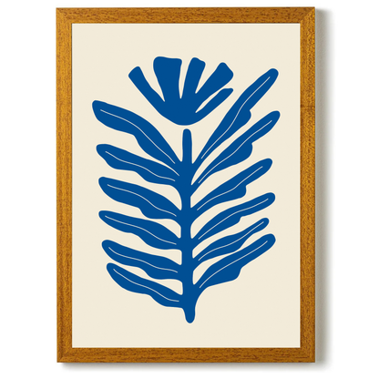Abstract Plant Blue by Ani Vidotto