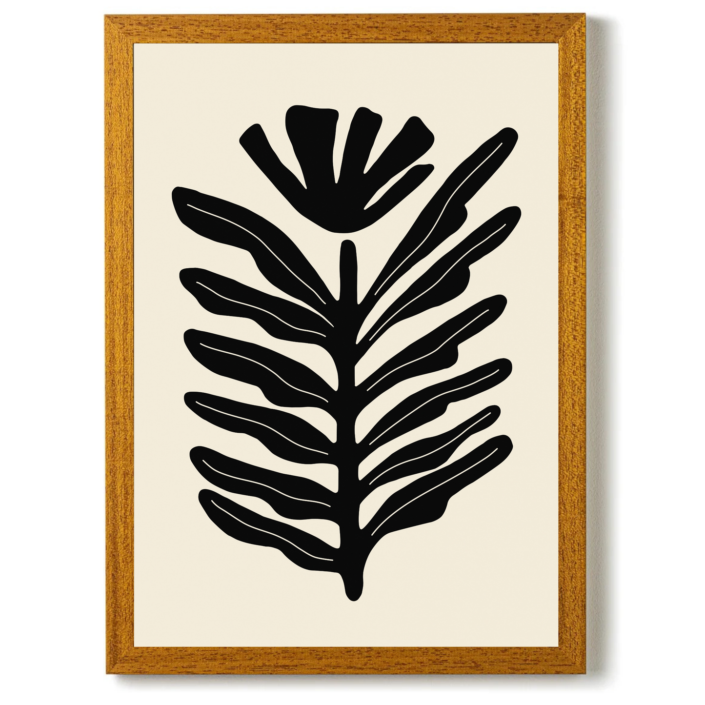Abstract Plant Black by Ani Vidotto
