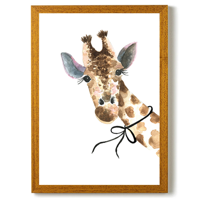 Giraffe with Bow by Mercedes Lopez