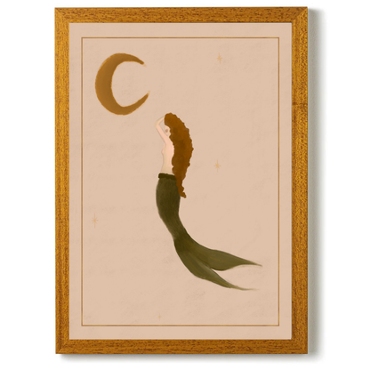 The mermaid and the Moon by Queen of the Rodeo