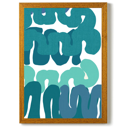 Blue Squiggles 3 by Cartissi