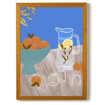 A Bowl Of Oranges by Alix Campbell Art