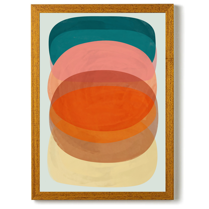 Bold Colourful Painted Abstracts by Print Punk Studio