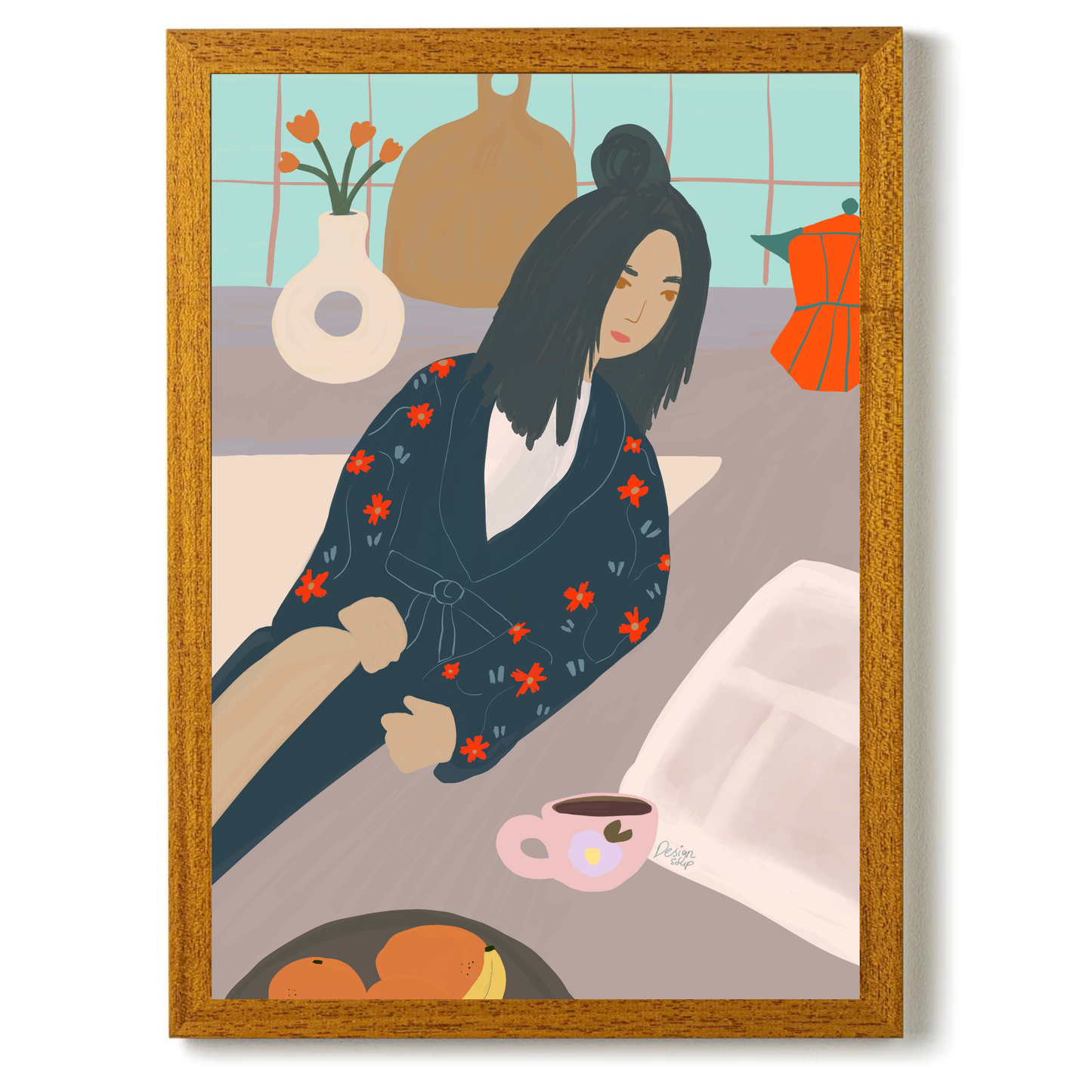 Weekend Coffee by Alix Campbell Art