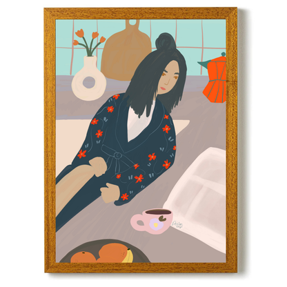 Weekend Coffee by Alix Campbell Art