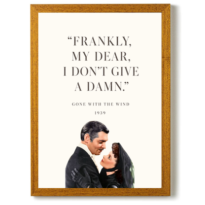 Frankly My Dear by Print Studio By Anya