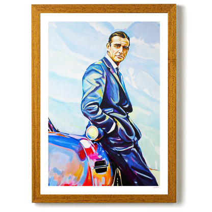 Sean Connery & Aston Martin by Juliet Stockton