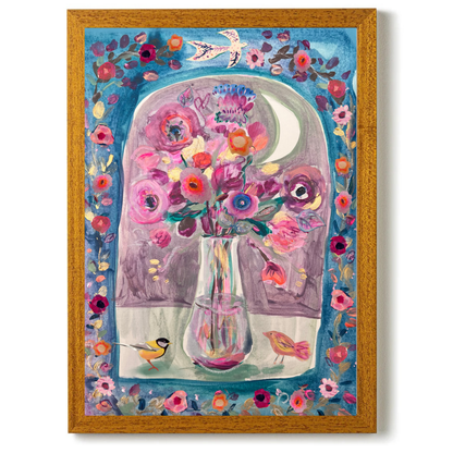 Vase on Blue by Claire Westwood