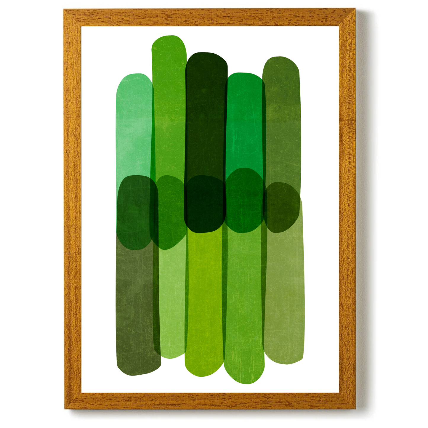 Green Abstract Wall Art Prints by Print Punk Studio