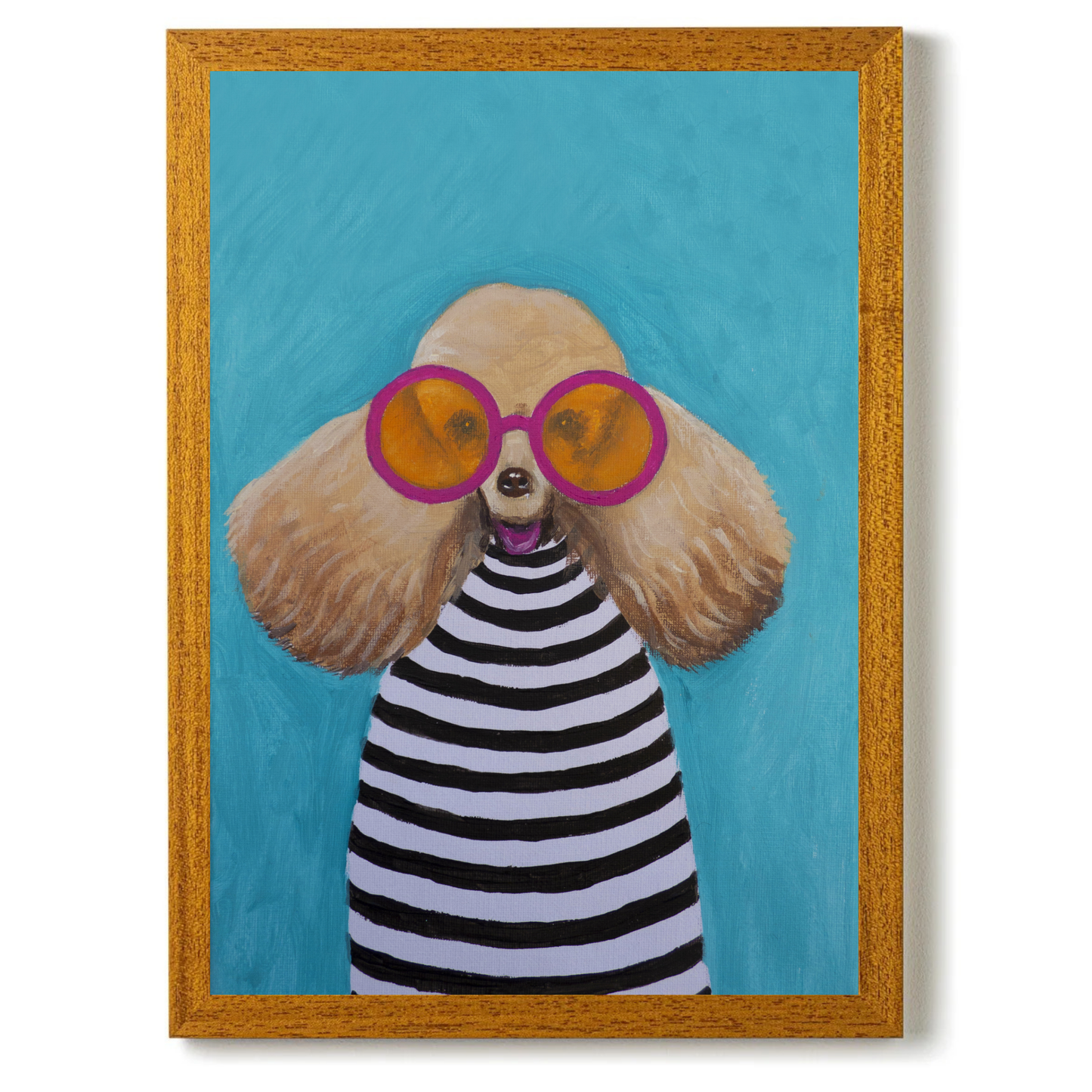Stripy Poodle by Coco Deparis