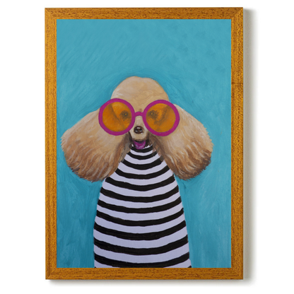 Stripy Poodle by Coco Deparis