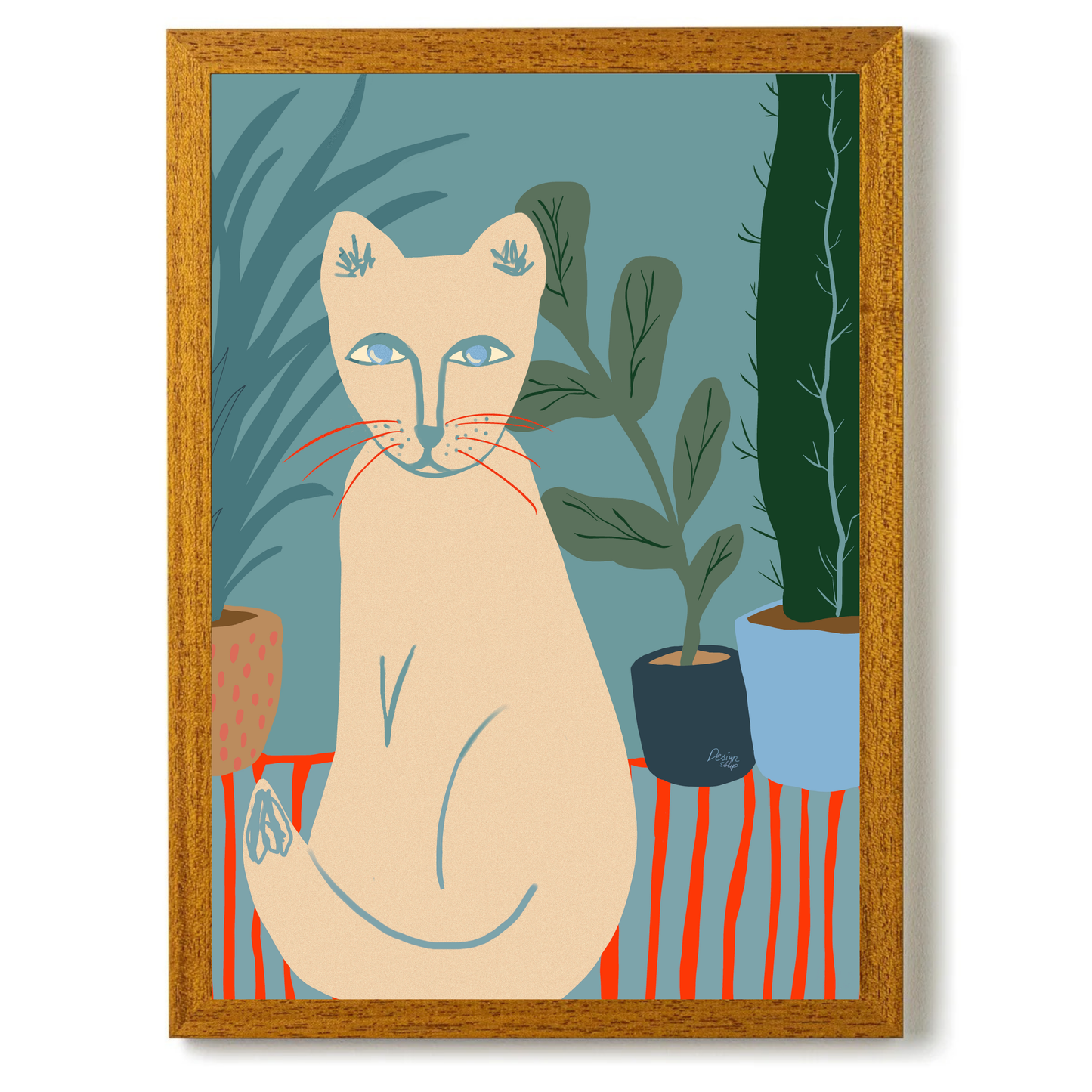 Plant Cat by Alix Campbell Art