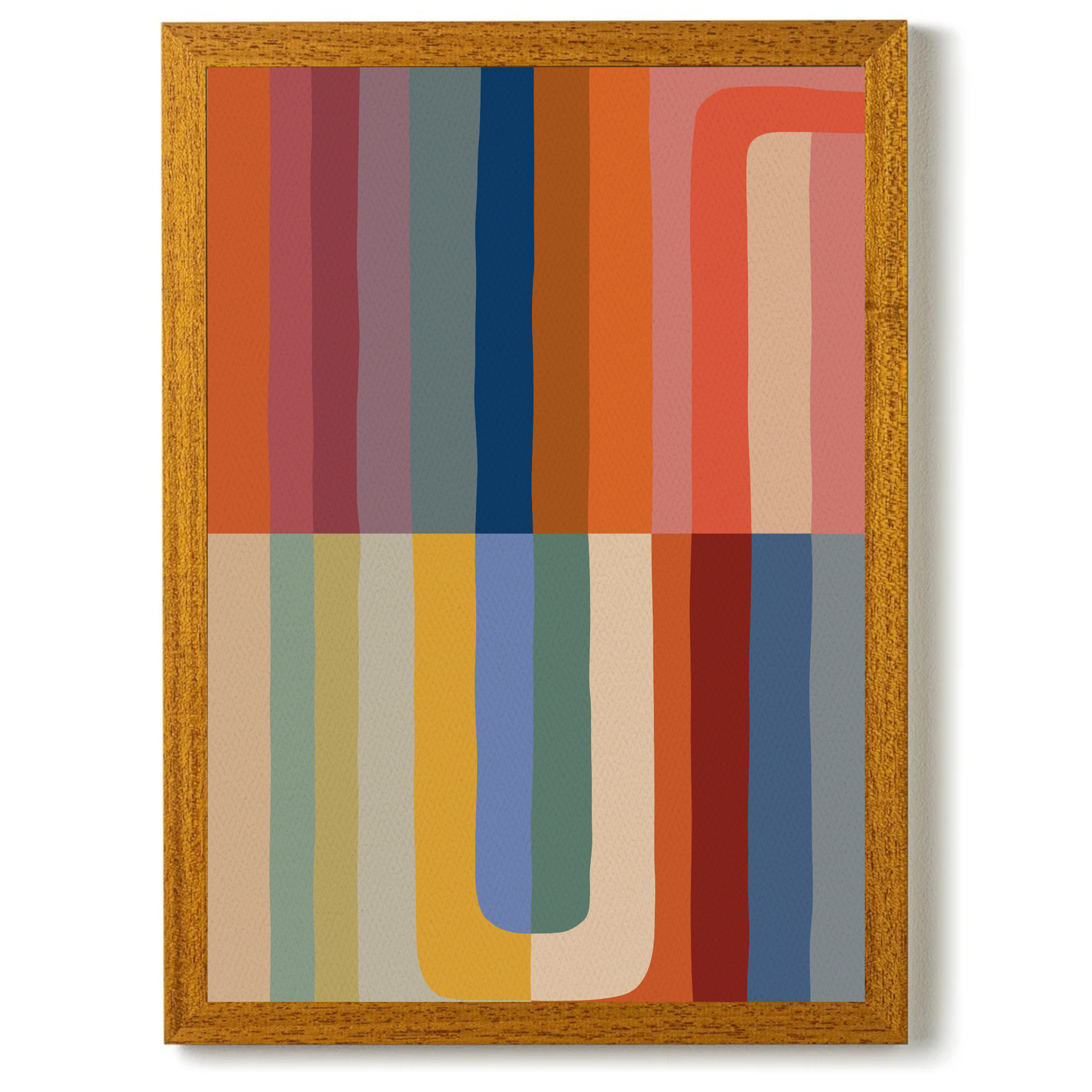 Set of 2 Fun Abstract Textured Prints A by Print Punk Studio