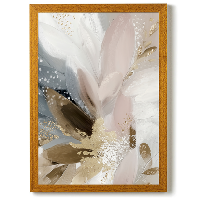 Doves In Bloom Abstract by Bella Eve