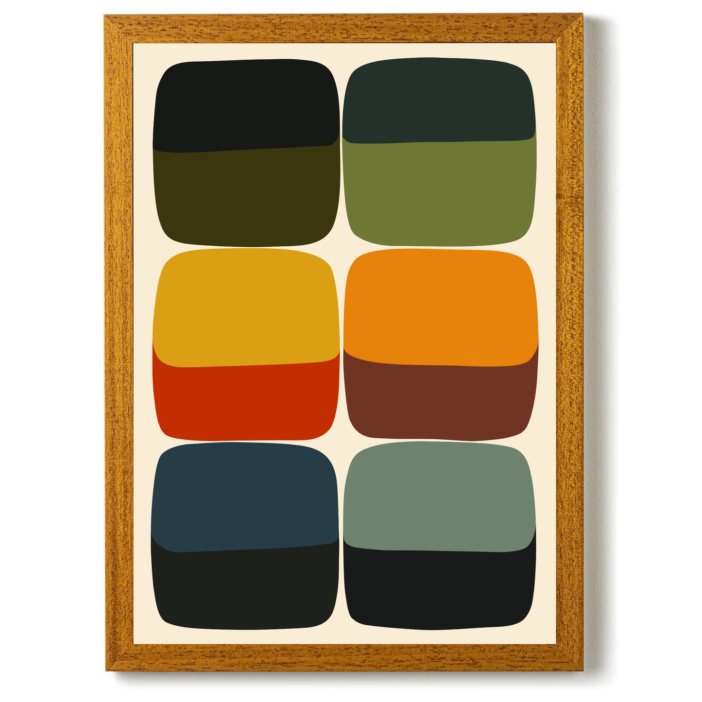 Bold Mid Century Print by Print Punk Studio