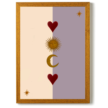 Sun Moon and heart by Queen of the Rodeo