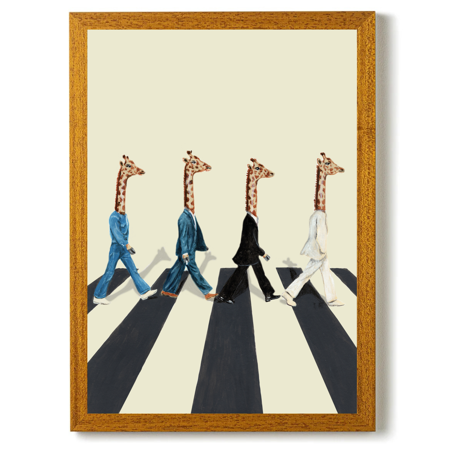 Beatles Giraffes Abbey Road by Coco Deparis
