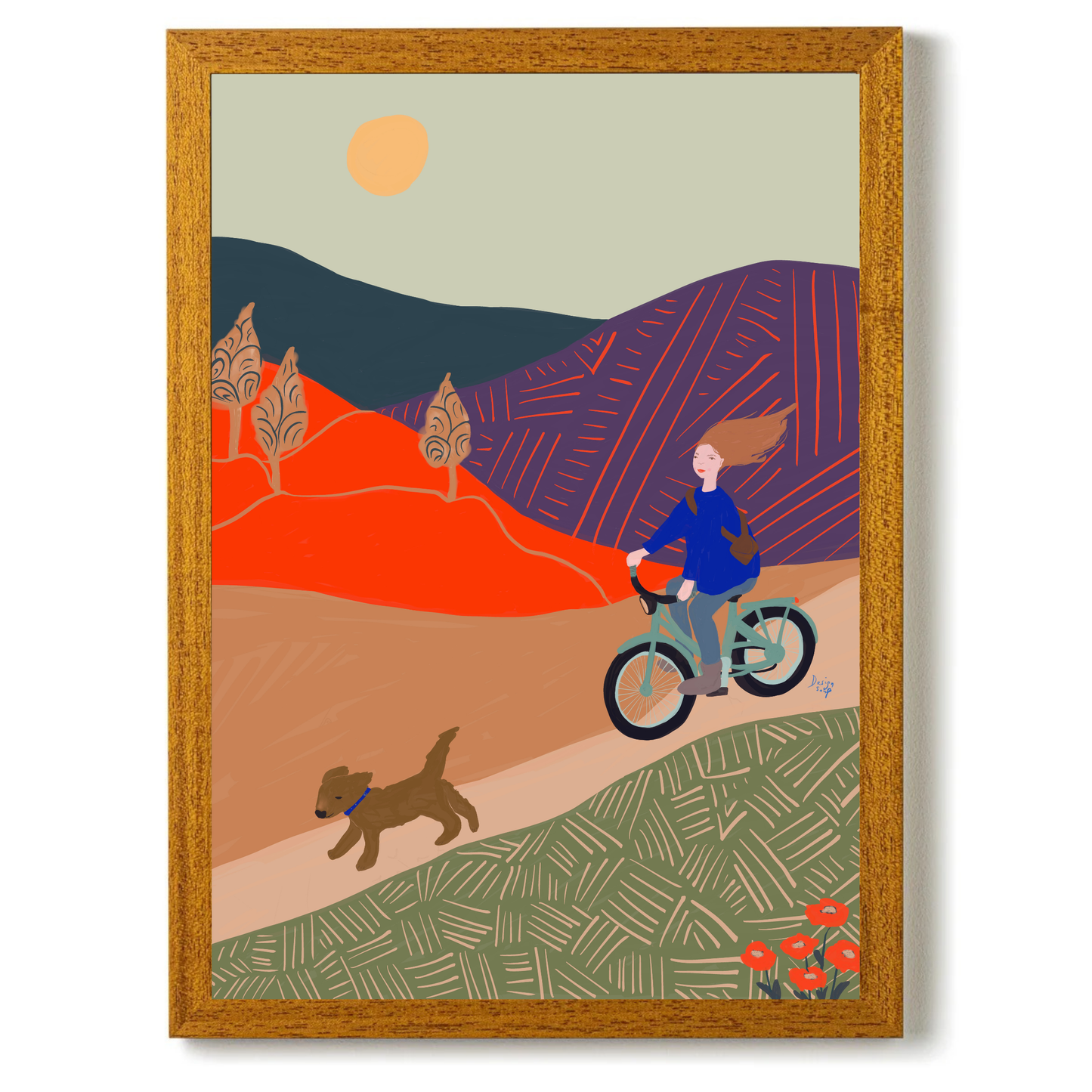 Riding into Fall by Alix Campbell Art