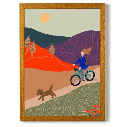 Riding into Fall by Alix Campbell Art