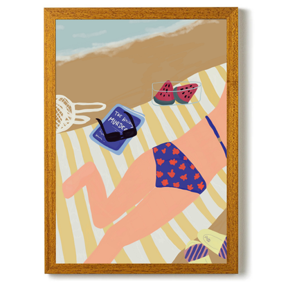 Beach Bum by Alix Campbell Art