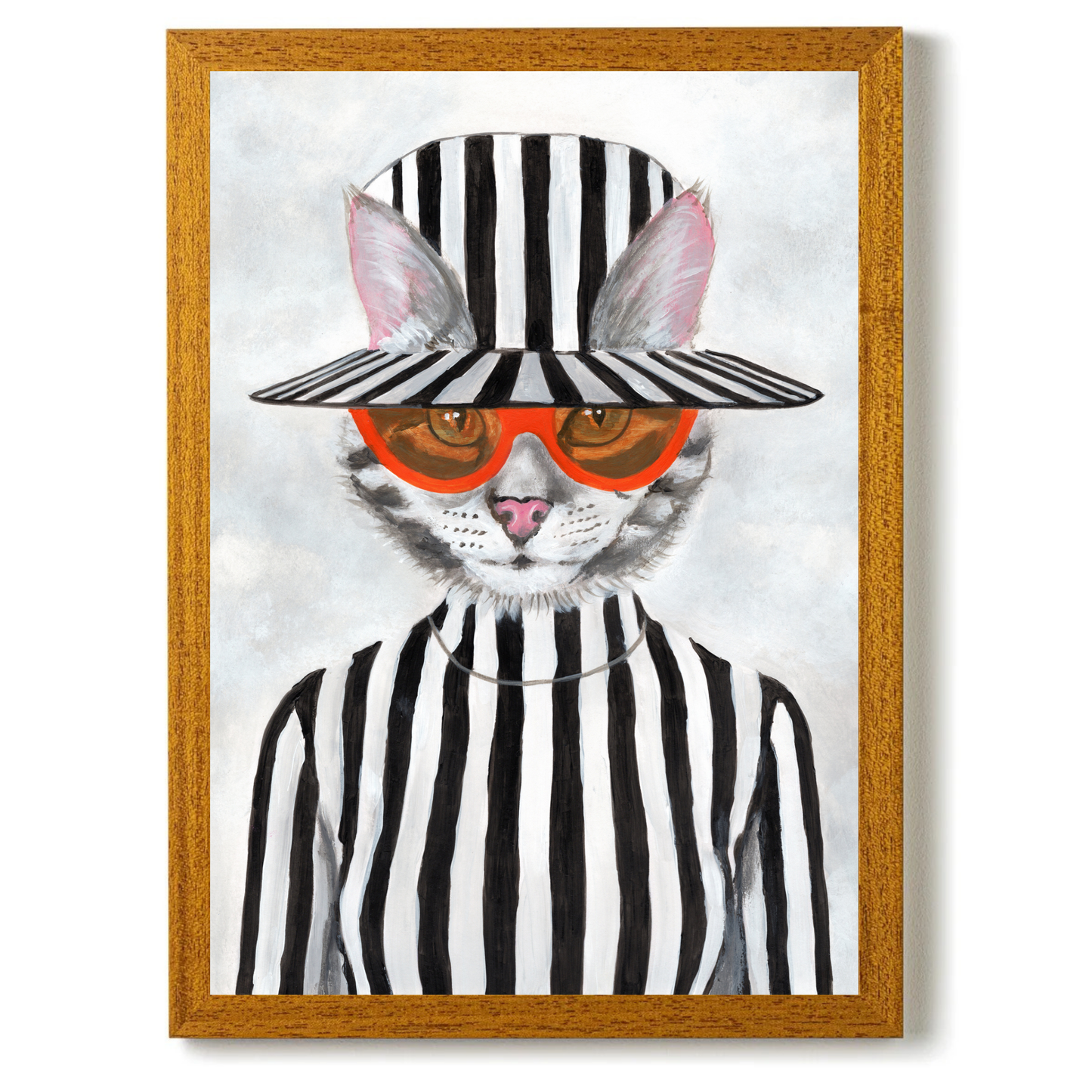Cat in Stripy Mood by Coco Deparis