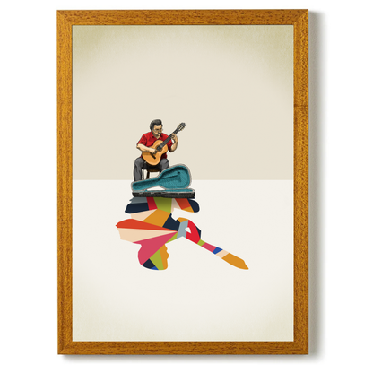 Walking Shadow Guitarist by Jason Ratliff
