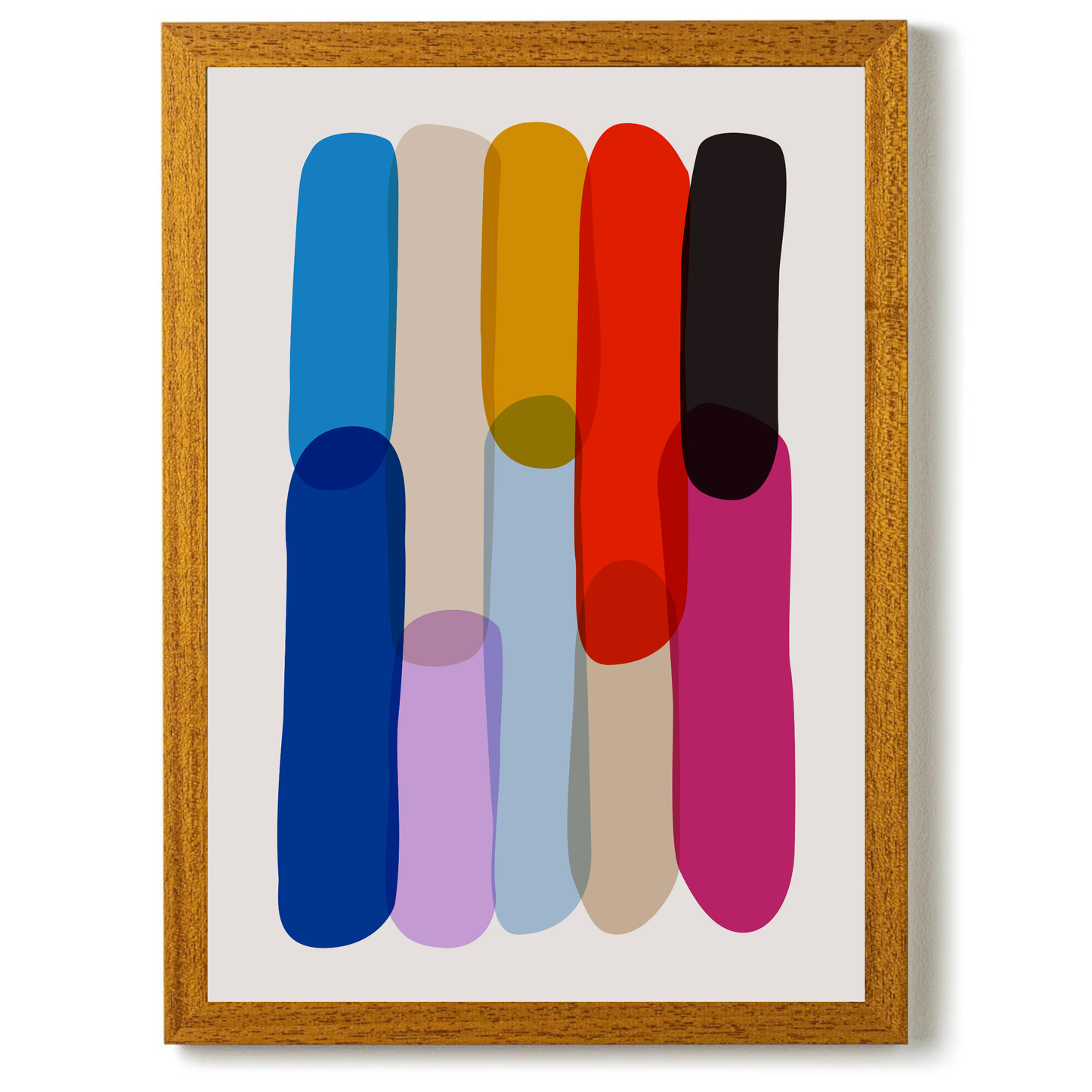 Bold Colourful Abstract Shapes by Print Punk Studio