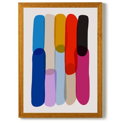 Bold Colourful Abstract Shapes by Print Punk Studio