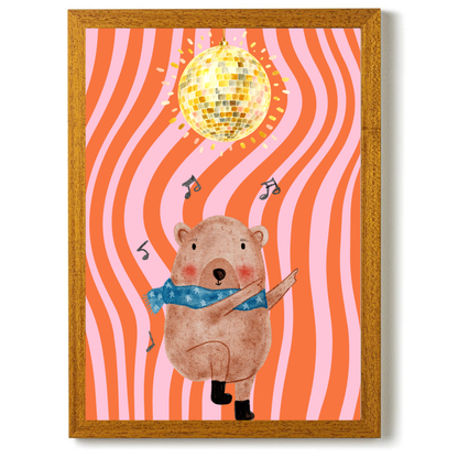 Disco Capybara by Print Studio By Anya