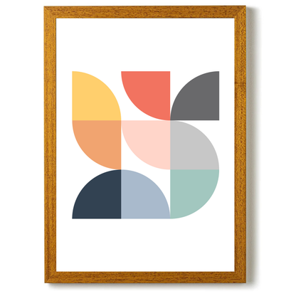 Scandi Quarter Circles by Print Punk Studio