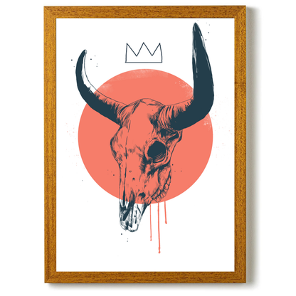 Blue Skull 2 by Balazs Solti