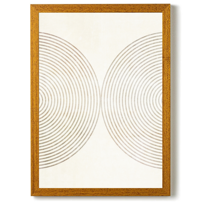 Set of 2 Neutral Mid Century Prints A by Print Punk Studio
