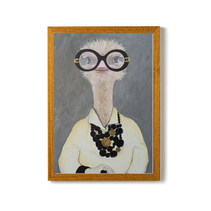 Iris Apfel Ostrich by Coco Deparis