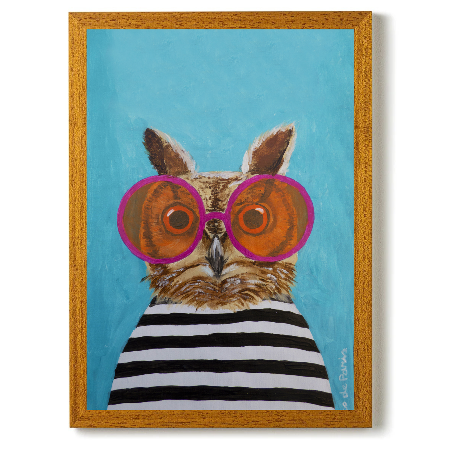 Stripy Owl by Coco Deparis