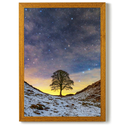 Stars and Clouds at Sycamore Gap by Steven Robinson