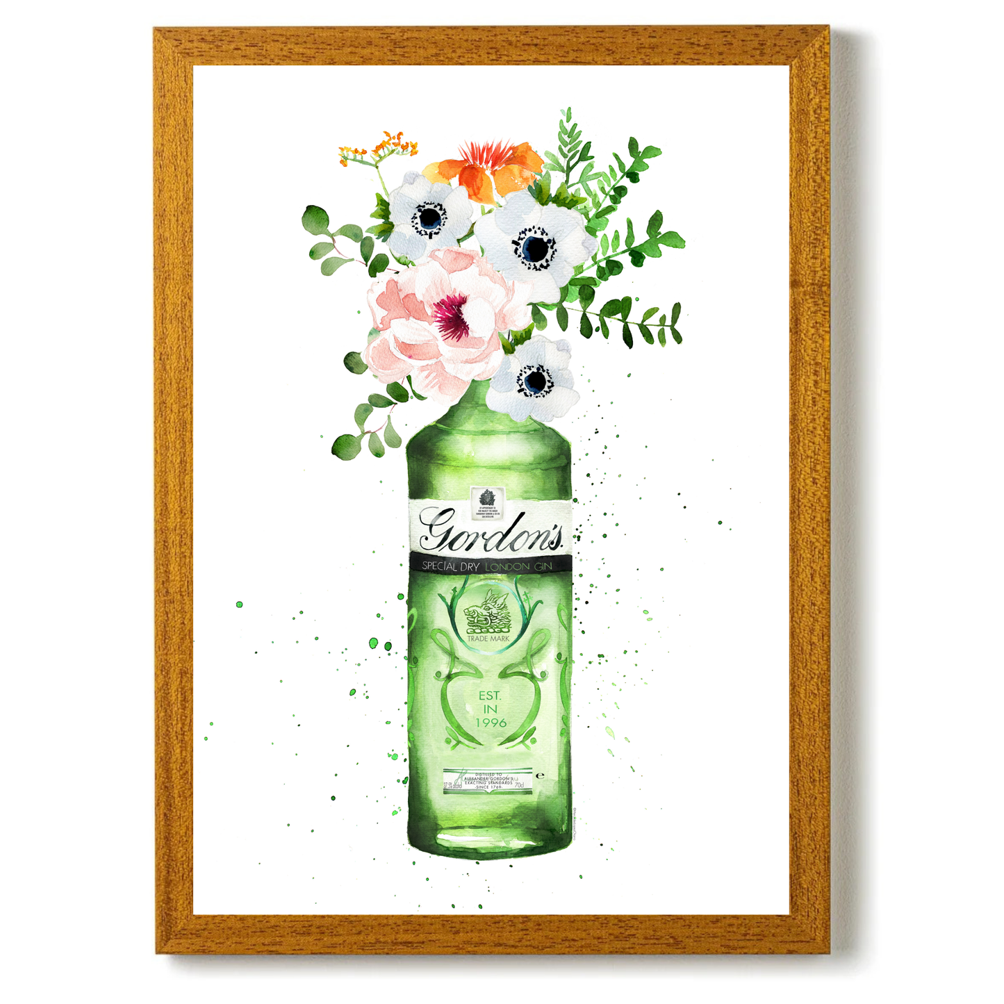 Gordons Gin and Flowers by Mercedes Lopez
