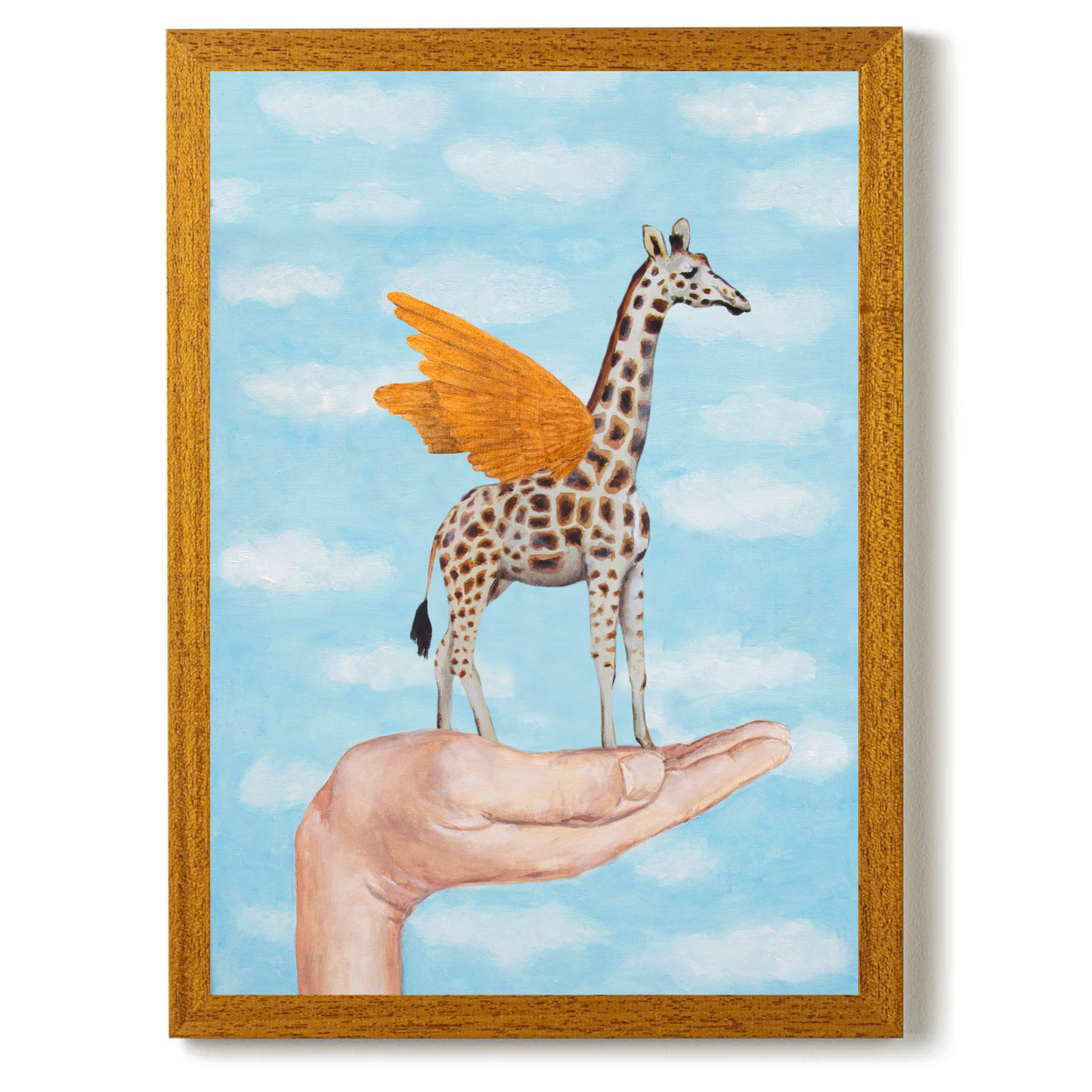 Giraffe with Golden Wings by Coco Deparis